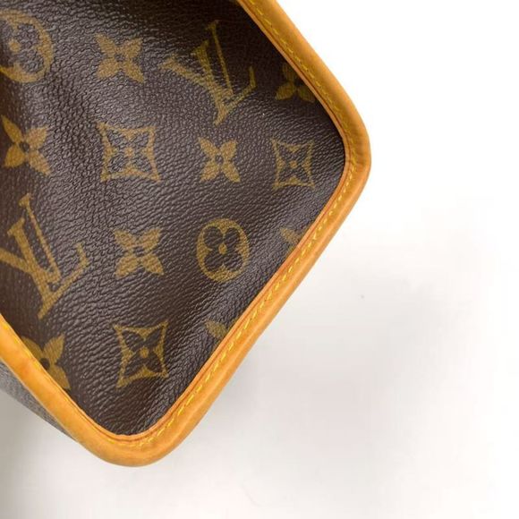 Louis Vuitton Popincourt O Monogram Leather × PVC Brown Tote Bag Gold M40007 - Picture 10 of 14